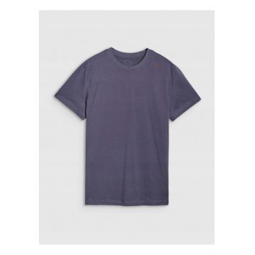 Tricou barbati  normal - bumbac 100% - gri - imprimeu spate