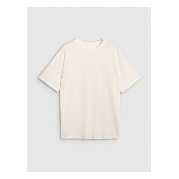 Tricou Barbati Oversize  100% Bumbac - Crem - Confortabil pentru Orice Sezon - Sportstyle - Marime