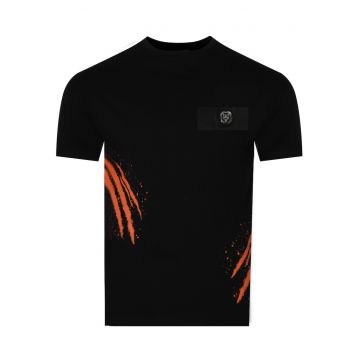 Tricou barbati -  PS25MTS02/02 - croiala dreapta - negru - bumbac