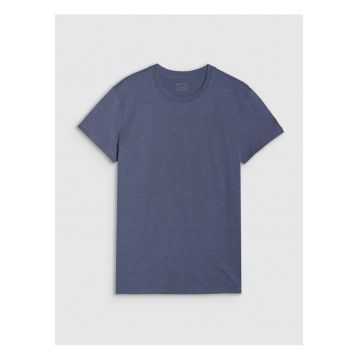 Tricou Barbati  SportStyle - Bumbac 100% - Maneci Suflecate - Regular Fit - Denim - Marimi S-3XL