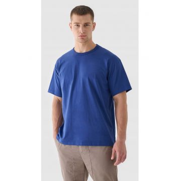 Tricou barbati  supradimensionat - bumbac 100% - bleumarin - maneca scurta