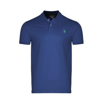 Tricou POLO barbati -  Bumbac - Albastru - Albastru inchis