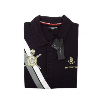 Tricou polo barbati  bumbac - Negru