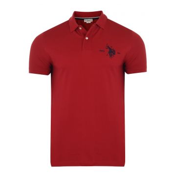 Tricou polo barbati  Salk - rosu - bumbac - Rosu
