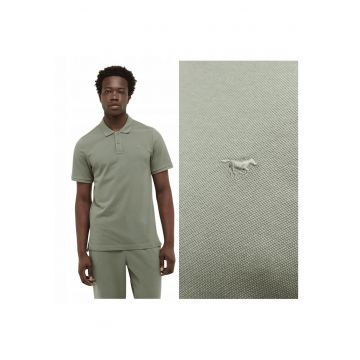 Tricou Polo Barbati -  Style Palco - Regular Fit - Cu Guler - Cu Logo - Design Clasic - Maneci Scurti - Bumbac - 6XL INTL - Verde