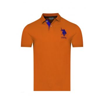 U.S. POLO Tricou polo pentru barbati SALM - Portocaliu