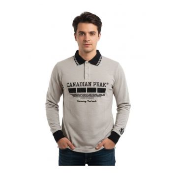 Bluza polo cu imprimeu logo Kinstar -