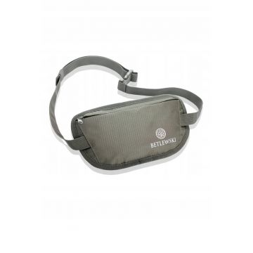 Borseta -  pentru barbati cu centura - 14 x 25.5 x 7cm - Gri