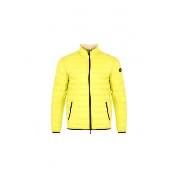 Geaca barbati -  reversibil - nylon - galben/bej