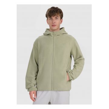 Hanorac barbati  polar cu gluga - verde - regular