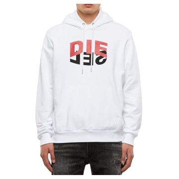 Hanorac cu imprimeu logo si buzunar kangaroo -