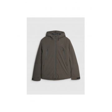 Jacheta de trekking barbati -  poliester - kaki