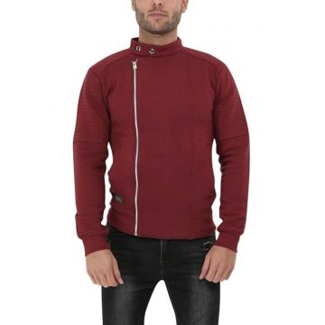 Jacheta slim fit cu fermoar -