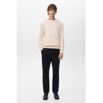 Pantaloni slim fit din reiat - Albastru ultramarin