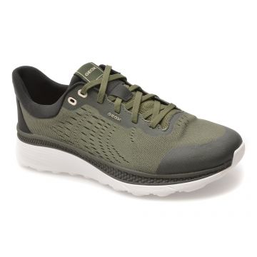 Pantofi sport GEOX kaki, U65HUB, din material textil