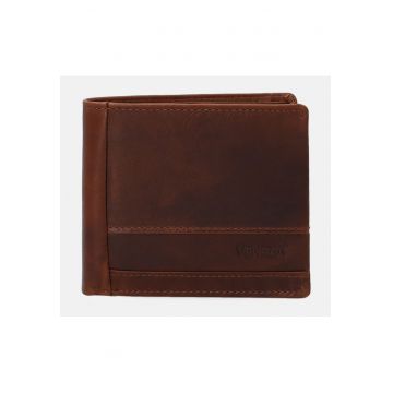 Portofel bidold din piele naturala