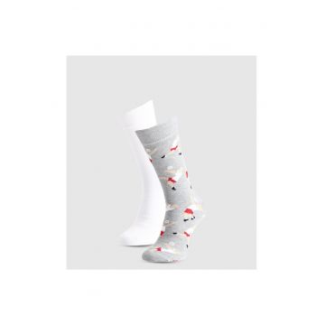 Sosete barbati  set 2 perechi - multicolor - 35-38 EU - bumbac