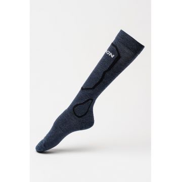 Sosete din amestec de lana merinos - pentru schi Blaze - Negru/Bleumarin