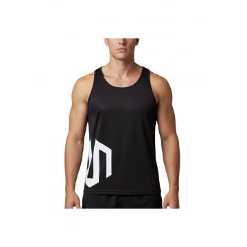 Top de fitness cu decolteu rotund