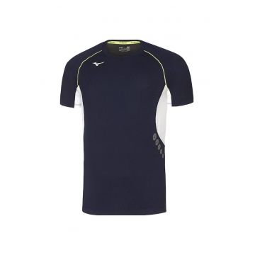 Tricou alergare barbati  Premium - Alb/Bleumarin