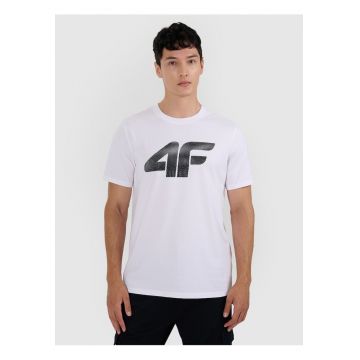 Tricou barbati  bumbac - alb/negru