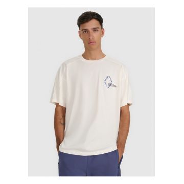 Tricou barbati  bumbac confortabil - culoare crem