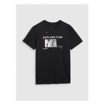 Tricou barbati  bumbac - confortabil - negru -