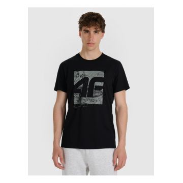 Tricou barbati  bumbac confortabil - negru - regular