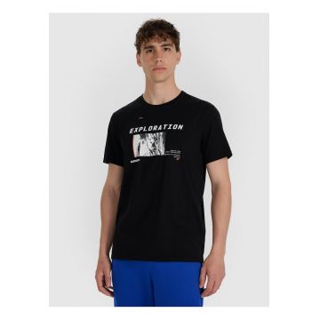 Tricou barbati  bumbac - confortabil - negrudwqf - Negru