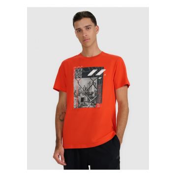 Tricou barbati  bumbac - confortabil - portocaliu