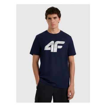 Tricou barbati  bumbac - culoare albastru marin