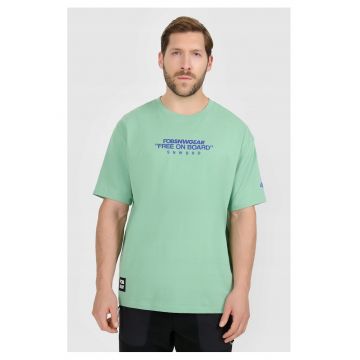 Tricou barbati  bumbac - turcoaz - verde