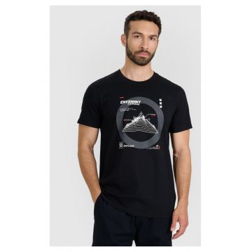 Tricou Barbati  Negru - Bumbac 100 - Negru