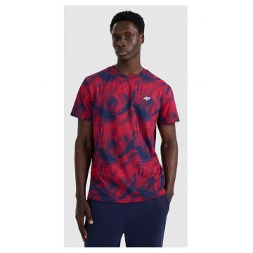 Tricou barbati  regular - rosu - bumbac