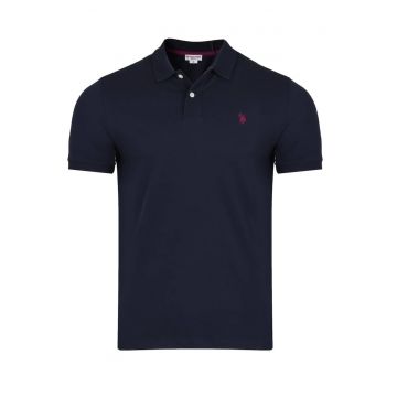 Tricou polo barbati US Polo Assn King - Albastru inchis