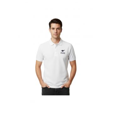 Tricou polo cu logo brodat Nalo -