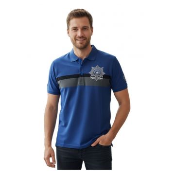 Tricou polo din bumbac cu imprimeu -