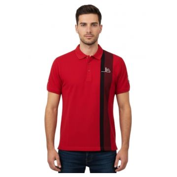 Tricou polo regular fit cu imprimeu -