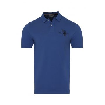 - Tricou polo SALK pentru barbati - albastru - Albastru