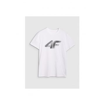 Tricou sport barbatesc  alb - bumbac 100% - maneca scurta