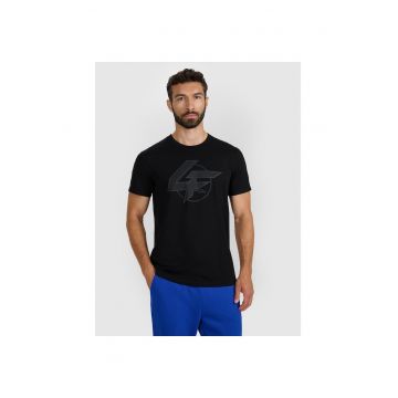 Tricou sport  barbati - negru - bumbac - croiala regulara -
