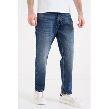 Blugi relaxed fit 838 - Albastru inchis