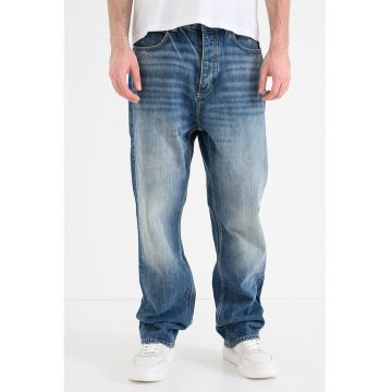 Blugi relaxed fit Nate - Albastru inchis