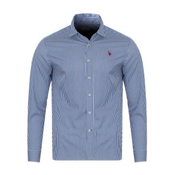 Camasa barbateasca -  IVOR - bleumarin - 100% bumbac - Regular Fit