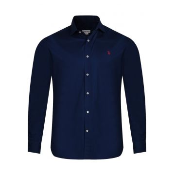 Camasa barbateasca -  slim - alb - bumbac