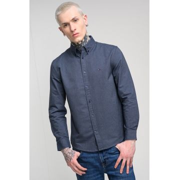 Camasa regular fit cu guler fixat cu nasturi - Albastru ultramarin