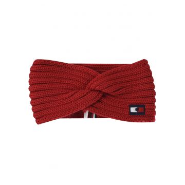 Esarfa Dama -  TH10101-005 - Moale Si Calduroasa - Tricot Elastic - Logo Pe Fata - Se Potriveste Perfect Pe Cap - Placuta La Atingere - Ideala Pentru Zilele Reci - Confortabila Si Eleganta - Universala - Rosu