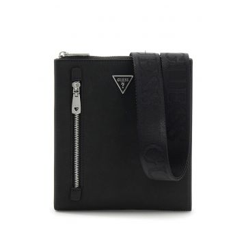 Geanta crossbody cu buzunar frontal Torino - Negru