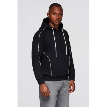 Hanorac cu maneci raglan - Negru