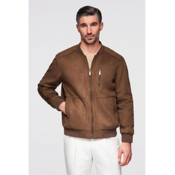 Jacheta regular fit cu buzunare - Caramel